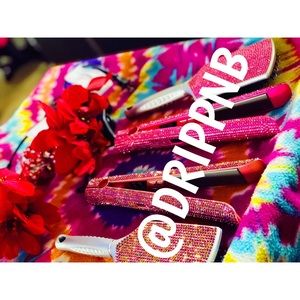 Crystal Flatiron And Matching Brush